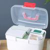 Portable Medicine Storage Box Large Capacity Medicine Kit Family Hand First Aid Chest Simple Travel Emergency Box