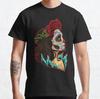 САМЫЙ ПРОДАВАЕМЫЙ Череп Сахарный - Санта Муэрте - Классическая футболка La Calavera Catrina