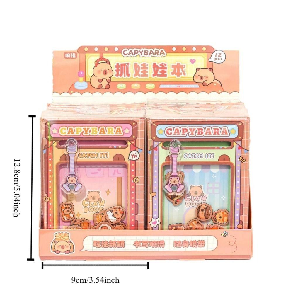 Цветная внутренняя страница Capybara Notebook Doll Claw Machine Square Letter Pad Small Notepad Office