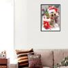 Christmas Diy Diamond Painting Full Diamond Santa Claus Round Diamond Embroidery 5D Snowman House Cross Stitch Home Decoration