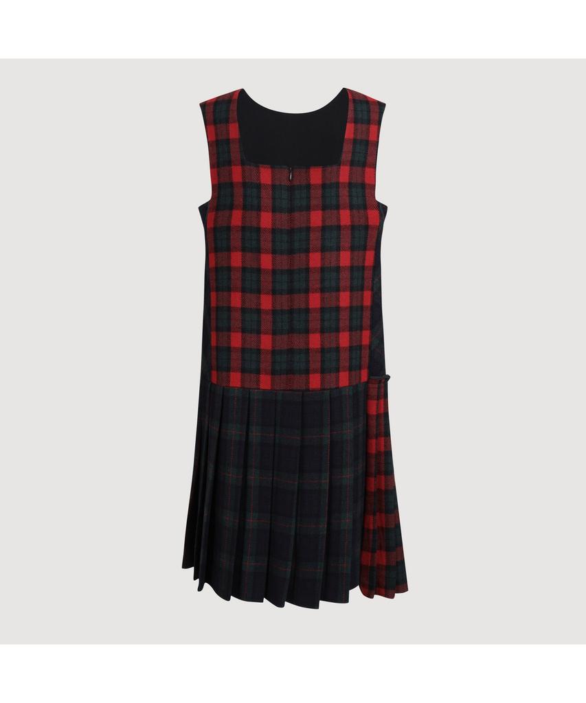 LUCKY CHOUETTE [Holiday Edition] Check Mix Midi Dress (Multi Color) Lfdas25040Xxx