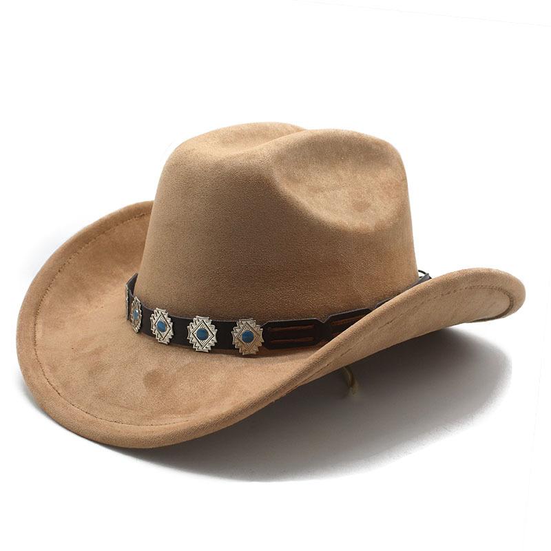 Fashion Casual High Top Big Eaves Suede Jazz Hat Outdoor Shopping Styling Felt Top Hat