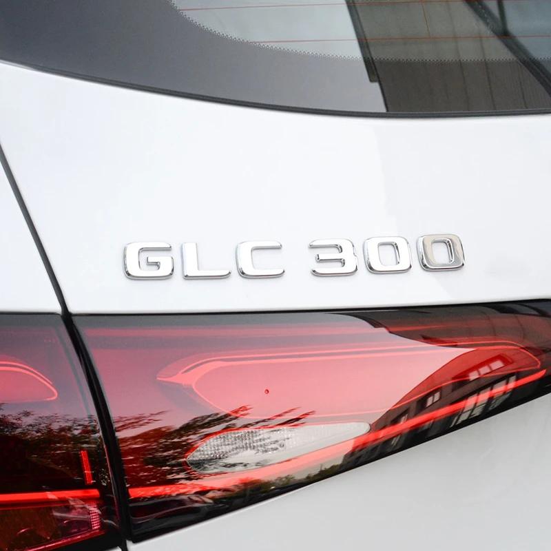 Буквы Логотип Шильдик Наклейка на Задний Багажник Автомобиля Для Mercedes Benz GLC Класс X253 4MATIC GLC300de GLC300e GLC350e GLC250d GLC300