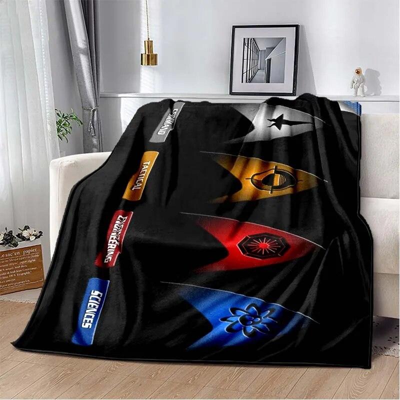 3D Print Star-T-Trek Pattern Flannel Blanket,Multi-purpose Holiday Gift Blanket Warm And Soft Blankets All Seasons