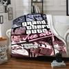 Grand Theft Auto Customize Text Blanket Lightweight Customizable Blanket Comfortable for Home Decor Nap Livingroom Picnics Four Seasons Universal