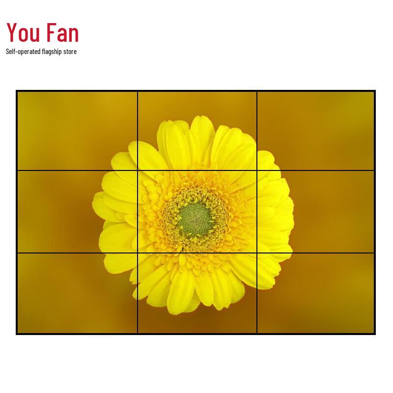 YOUFAN 55-дюймовый светодиодный ЖК-видеостена 0,88 мм рамка CN-вилка (адаптер в комплекте)