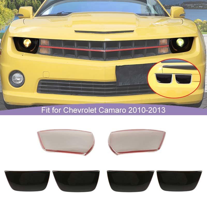 Headlight Protective Film Tail Light Decoration Lamp Cover Sticker For For Chevy Camaro 2010-2013 Exterior Accessoriess Smocked Black
