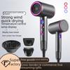 High-Power Hair Dryer with Temperature Control & Ion Technology, 6-Speed Hot/Cold Wind.