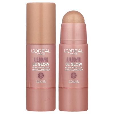 L'Oréal, Lumi, Хайлайтер-стик Le Glow, 640 Сияющий искрящийся розовый, 6,5 г (0,22 унции)