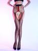 Модные колготки с четырьмя вырезами по бокам, сексуальные колготки с открытой ластовицей, с принтом сердечек, маслянисто-блестящие, тонкие, прозрачные чулки, нижнее белье