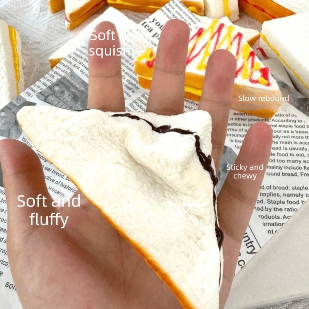 Slow Rising Sandwich Squeeze Toy Prank Decoration Sensory Fidget Bread Funny