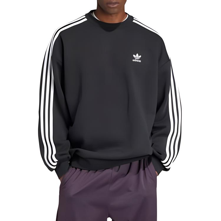 adidas Толстовка свободного покроя Adicolor, черная, мужская, уличная, IZ1829