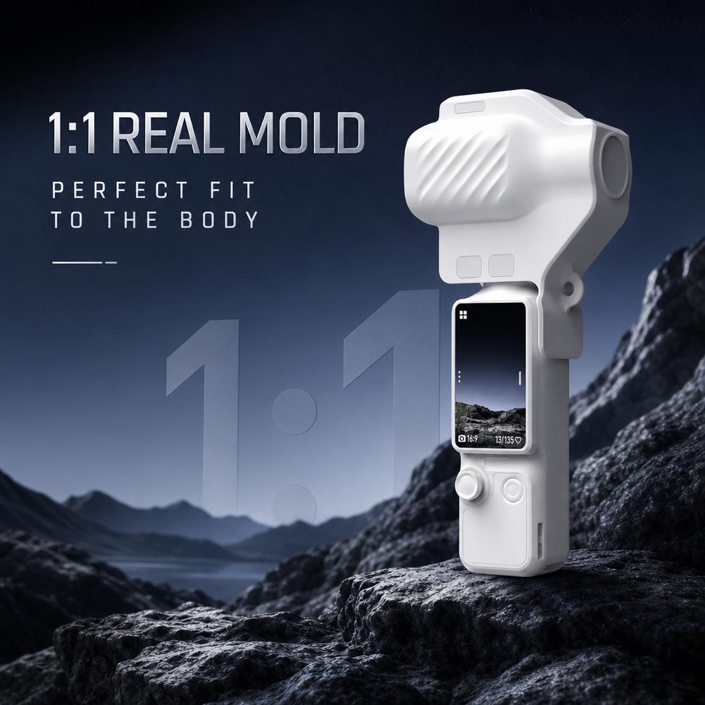 For Magnetic Gimbal Protective Cover For DJI Pocket 4P Full Package Pan Tilt Anti Drop Protective Shell Anti Scratch Rubber Pad