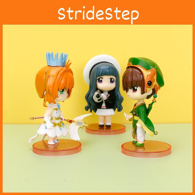 Очаровательные коллекционные фигурки Cardcaptor Sakura из ПВХ для украшения торта, с шестью дизайнами