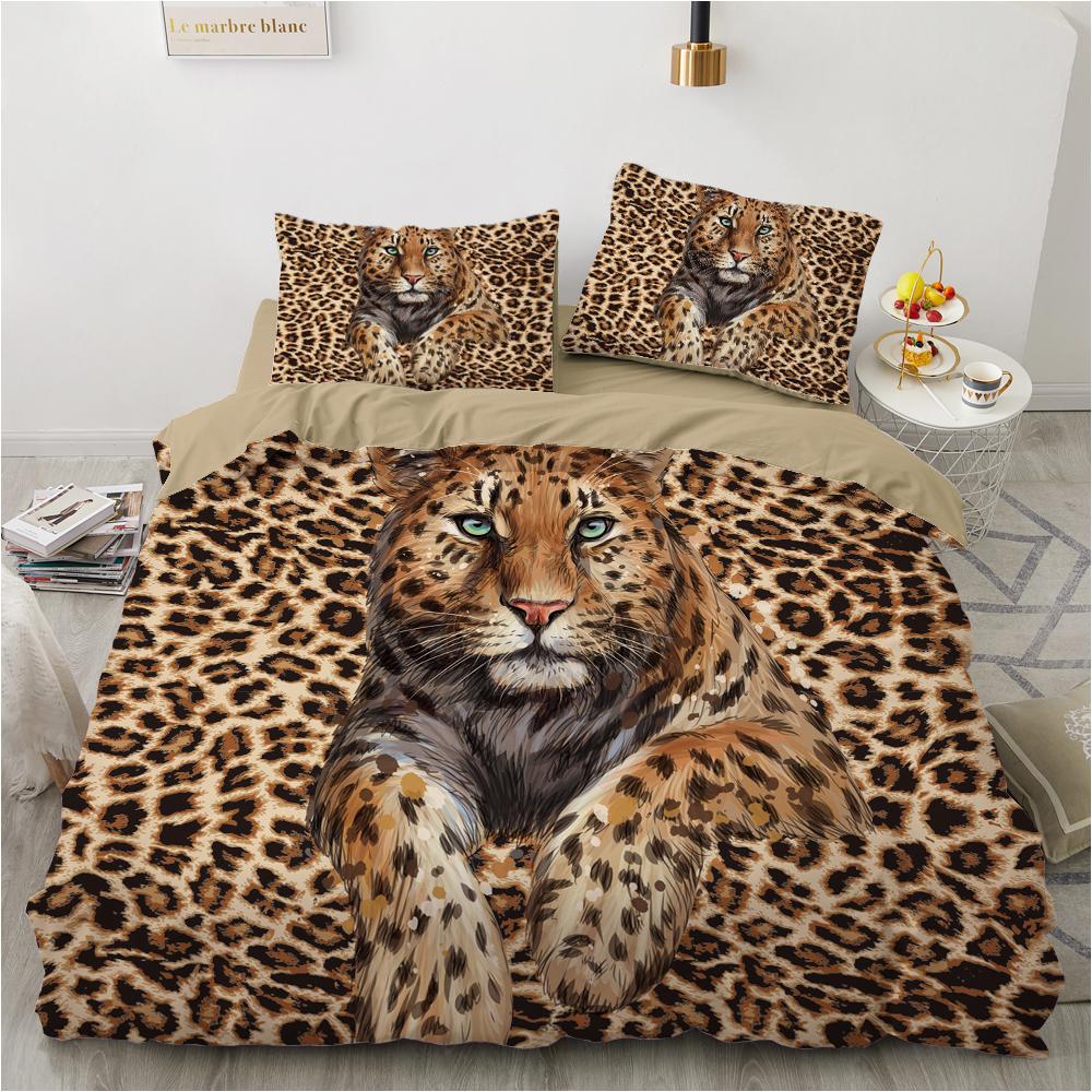 Horse Dog King Queen Bedding Set 3D Printed Animals Adult Kids Gift Duvet Cover Wildlife Quilt Cover Polyester Comforter Cover