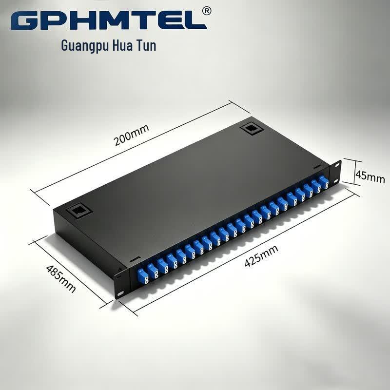 GPHMTEL Rackmount Fiber Optic Patch Panel