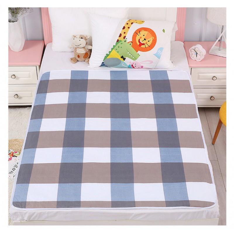 Washable Waterproof Bed Pad Newborns Adults Incontinence Care 70x90cm Eco-Cotton Multi-Use