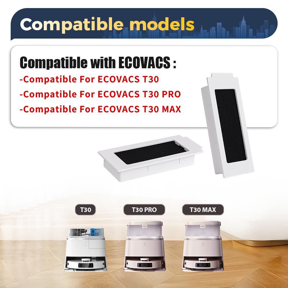 Dust Box Filter Part For Ecovacs Deebot T30 OMNI T30 Pro T30 Pro Omni T30 MAX Robot Vacuum Cleaner Trash Dust Box Accessories