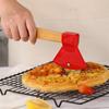 Pizza Cutter Wheel Axe Shaped Stainless Steel Pizza Knife With Bamboo Handles and Sharp Rotating Blades Pizza Slicer Roll