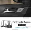 Наклейка на интерьер в стиле карбона для Hyundai Tucson TL/TLE J6 2015 2016 2017 2018 2019 2020 Зона ручек дверей