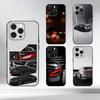 Чехол для телефона автомобиля Cls 63 для iPhone 17,16,15,14,13,12,11 Plus,Pro Max,XS,Мягкий силиконовый черный чехол