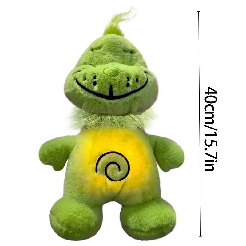 Green Shagy Anime Plush Toy Breathing Companion Doll*& Glowing Belly %^%Stuffed Animal Peripheral Holiday Gift~~for Kids