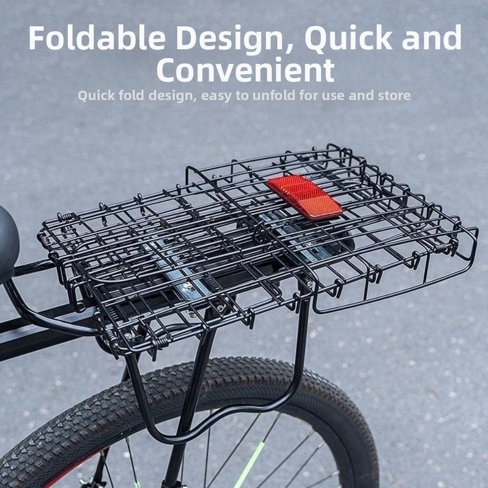 Durable Mountain Bike Rear Rack Cycling Carrying Backpack  Children's Folding Bike Accessories