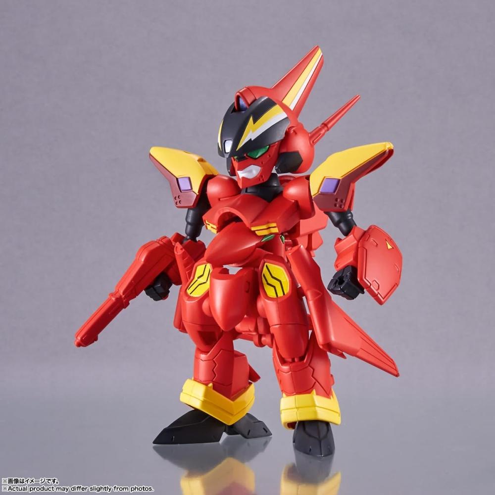 TINY SESSION Macross 7 VF-19 Kai Fire Valkyrie с Некки Басарой Примерно 110 мм (Баттроид) Подвижная фигурка из окрашенного ПВХ и АБС пластика