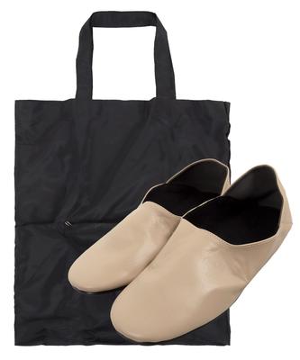 Сумка-тапочка Pocketable Slipper Bag M Greige [Kobe Lettuce] [коллаборация Mamatas] Вшитая [X439]