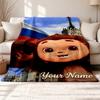Cheburashka Customizable Name Outdoor Blanket Soft Cozy and Warm Multi-purpose Office Blanket Outdoor Camping and Travel Blanket All
