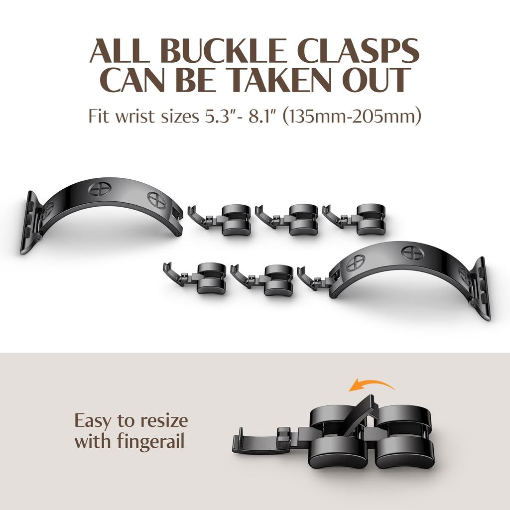 Watch Band For Apple Watch Series 10 42mm/9 8 7 41mm/6 5 4 SE (2022) SE (2023) SE 40mm/3 2 1 38mm Stainless Steel Strap