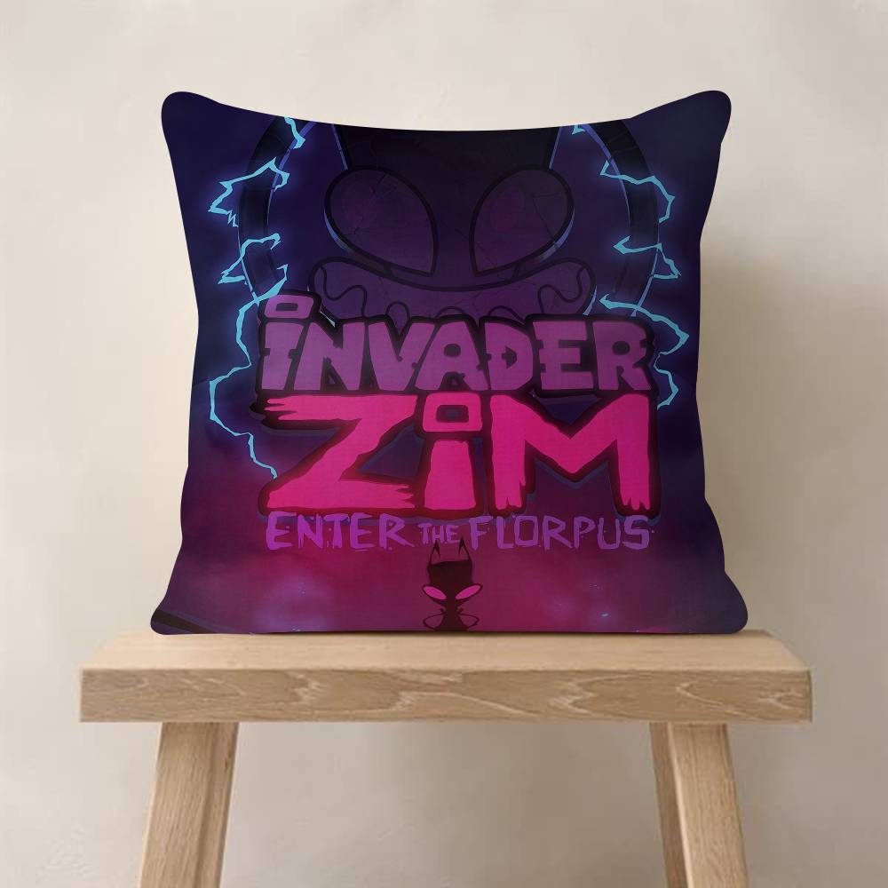 Invader ZIM Мультяшный Фильм Наволочка Мультяшный Подарок Чехол на Подушку Спальня Дом Диван Стул Сиденье Декор Наволочка