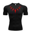 Men's Compression Shirt Anime Print Gym Sport Quick Dry Gym TShirts Fitness Athletic Undershirts Elasticity Tops Tee Summer Male
