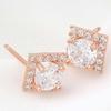 Женская подвеска 14K Goldfilled Квадратная с фианитом CH1978046
