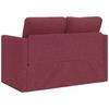 Vidaxl Sofa Podłogowa 2-W-1, Winna Czerwień, 112X174X55 Cm, Tkanina