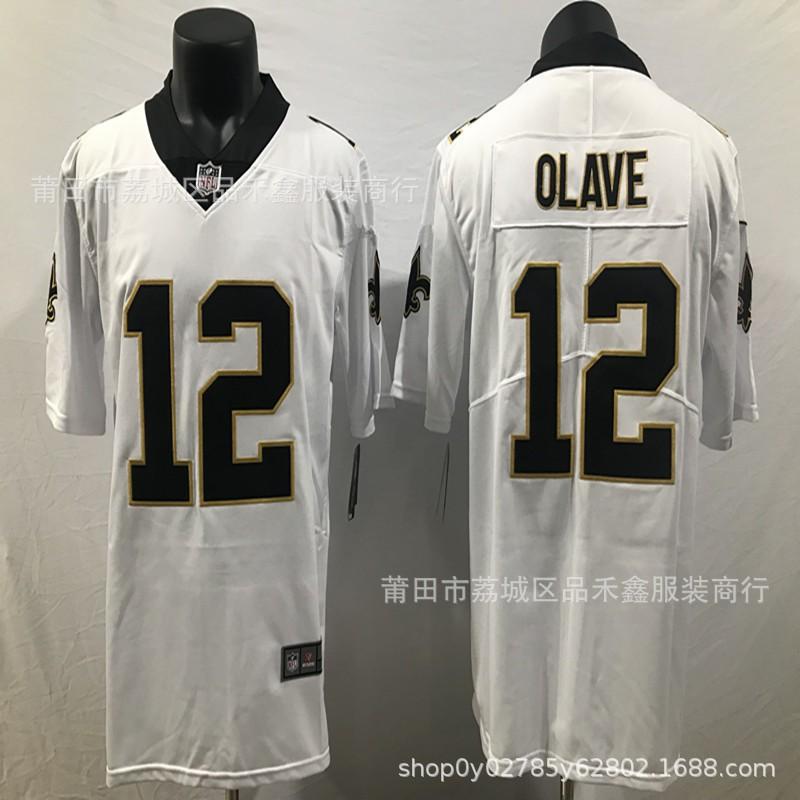 Джерси NFL New Orleans Saints 56 Дэвис Мужское Женское Хлопковый Смесь Спортивная Форма Одежда для Болельщиков Повседневная Для Игрового Дня