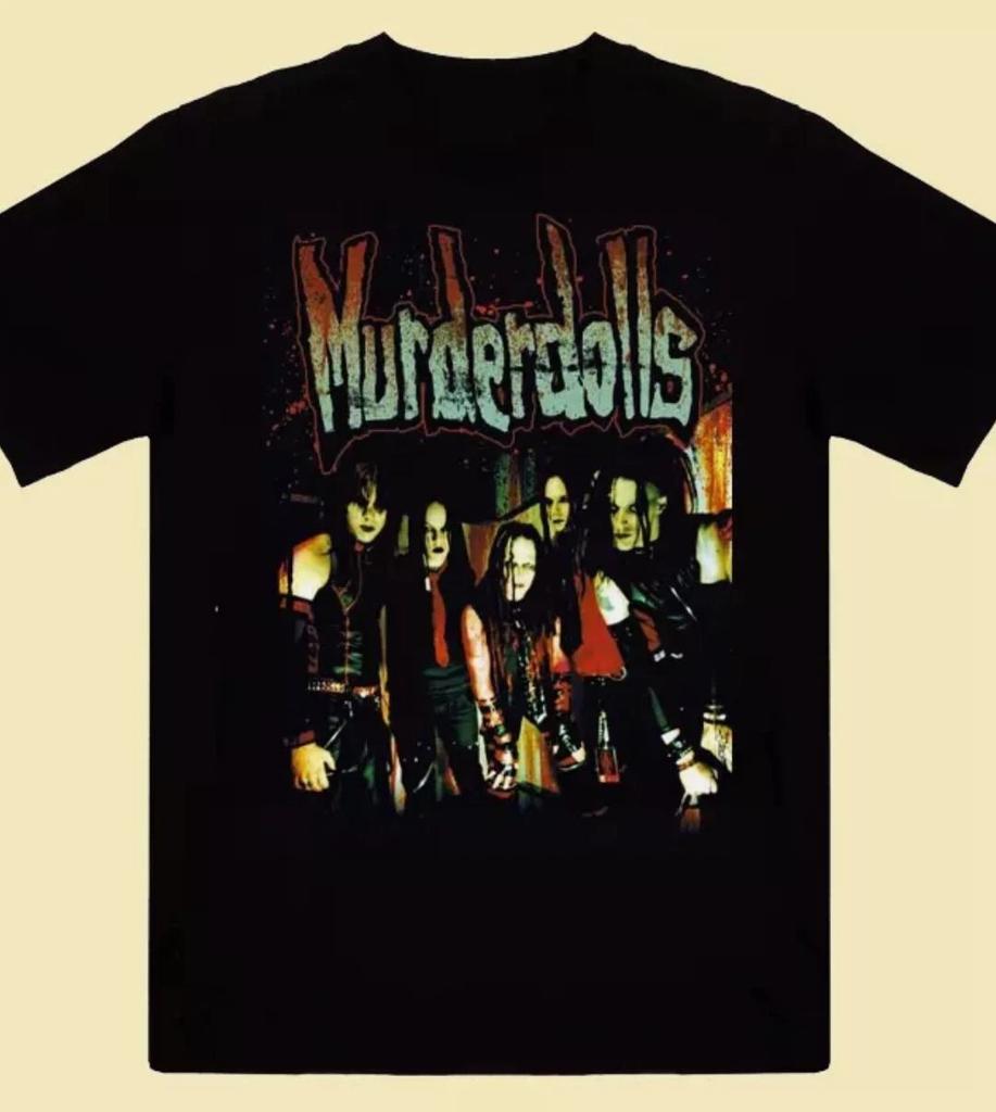 Американская винтажная футболка группы Murderdolls черная унисекс из хлопка летняя новая винтажная мода мужская и женская уличная одежда