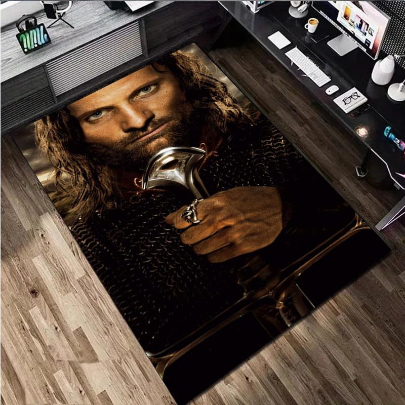 The Lord Of The Rings Carpet Office Decorative Carpet For Living Room Bedroom Door Mat Floor Rug Computer Chair Area Rug