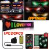 Demon Eyes Car LED Logo APP LED Matrix Pixel Panel Night Light DIY Programmable Flexible LED Display for Car Truck Accessories
