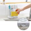 Kitchen Desktop Dish Towel Cleaning Sponge Holder Groove Organizer Storage Rack