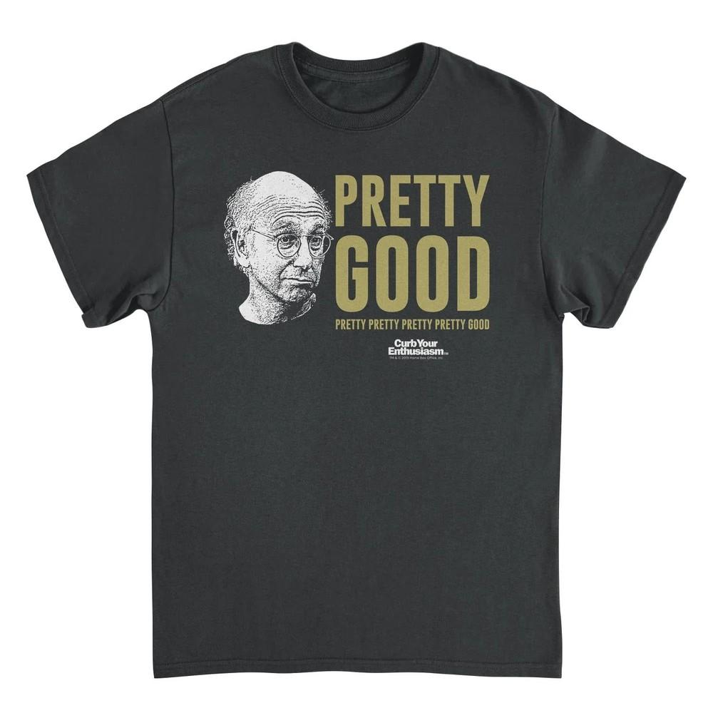 Curb Your Enthusiasm Pretty Good Larry Face Mens T Shirt Black Officially Unisex T-Shirt