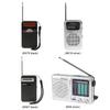 Портативное радио FM AM SW Карманный радиоприемник с указателем LCD Дисплей Радио на батарейках Walkman для использования в помещении, на улице, в чрезвычайных ситуациях
