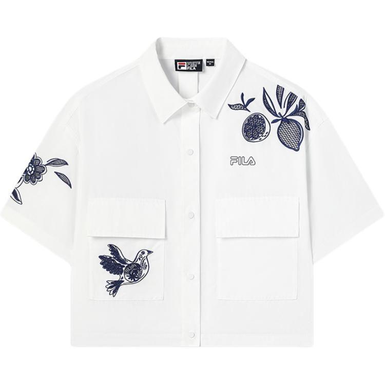 FILA SS25 Shirt Women's Cloud White WT F11W528708F-WT