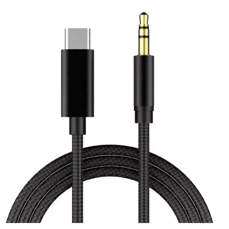 USB-C Type-C to 3.5mm Jack AUX Cable Audio Converter for iPhone 15 For Samsung Xiaomi Car Stereo Headphone Aux Adapter Cable 6