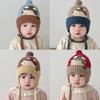 Cold Proof Children Hat Cute Cartoon Warm Knitted Hat New Ear Protection Hat Children