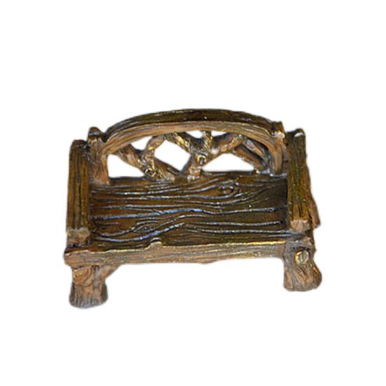 Прочная, яркая, практичная, широко применяемая миниатюрная скамейка, декоративный мини-мир, сказочный сад