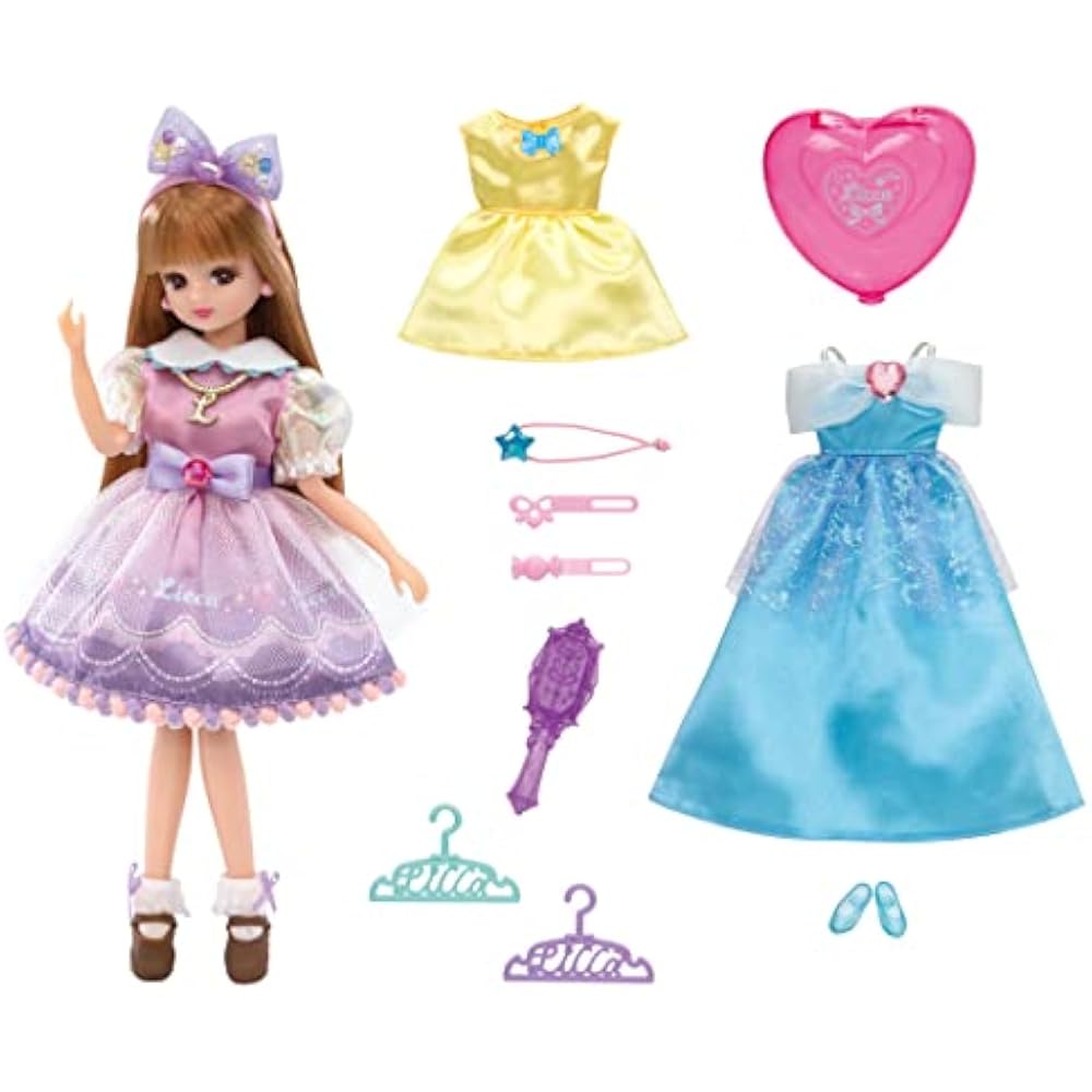 Takara Tomy Licca-chan Doll LD-01 Yumemiru Licca-chan gift set, dress-up playhouse toy, 3 years a...