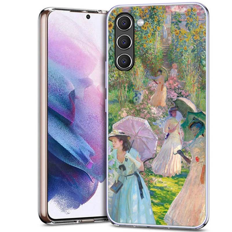 Чехол для телефона с картиной Клода Моне для Samsung A54 A14 A24 A34 A17 A37 A57 A55 A35 A25 A15 A13 A23 A33 A53 A07 A05S A04S A03 A73 Galaxy