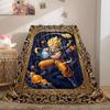 Dragon Ball Sleek Cartoon Flannel Blanket, Printed Design for Sofa and Chair, Comfortable Travel Blanket Picnic_LIAN