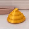 Гомофонный Оригинальный Подарок 3D Печатная Золотая Какашка Вращающаяся Фигурка, Декор для Стола на Удачу и Фортуну, Забавная Устойчивая к Трещинам Фигурка-аксессуар для Автомобиля с Поворотным Механизмом